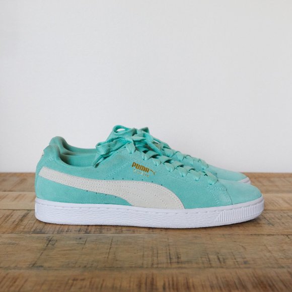 Puma Shoes - Puma Suede Classic XXI Sneakers | Mint + White, Size 10 NWOT